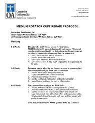 Arthroscopic Rotator Cuff Repair Rehab Protocol