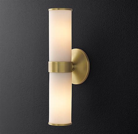 Sutton Double Sconce Double Sconce Sconces Modern Bathroom Sconces