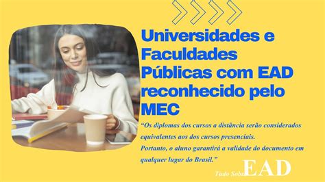 Universidades Reconhecidas Pelo Mec - Universidades e Faculdades Públicas com EAD reconhecido pelo MEC - YouTube