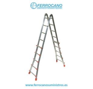 ESCALERA ALUMINIO TELESCOPICA BRIKOPLUS 5 PELD 349 70