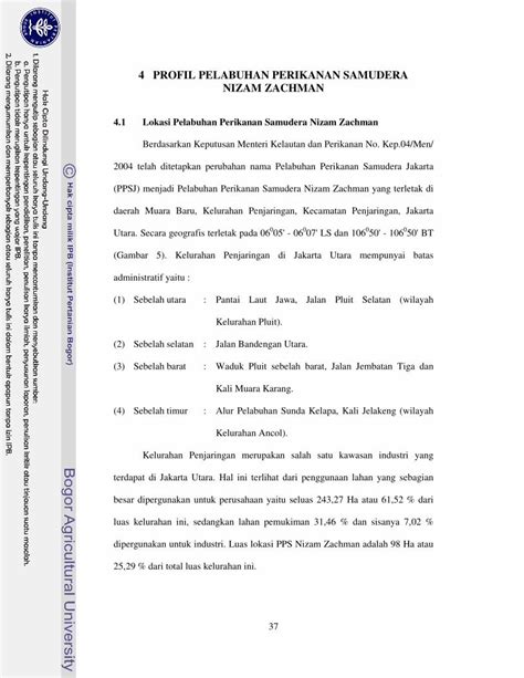 PDF 4 PROFIL PELABUHAN PERIKANAN SAMUDERA NIZAM Yang Lebih Baik