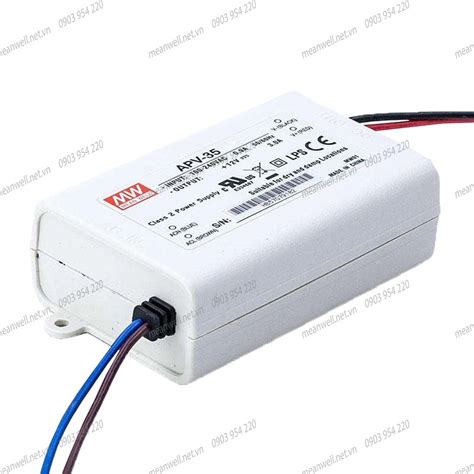 Nguồn LED Driver APV 35 12 Meanwell 36W 12V 3A CÔNG TY TNHH GIA