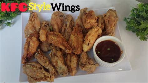 Kfc Style Chicken Wings Crispy Wings Recipe Chicken Wings Recipe