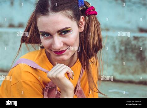 Blonde Pigtails Hi Res Stock Photography And Images Alamy