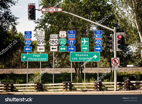 Route 66 Intersection Signs Somewhere Arizona Stock Photo 174863570 | Shutterstock