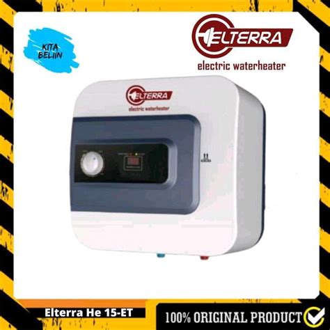 Jual Water Heater Listrik Elterra HE15 ET Pemanas Air 15 Liter HE15ET