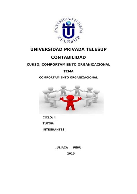 DOC MONOGRAFIA Comportamiento Organizacional DOKUMEN TIPS