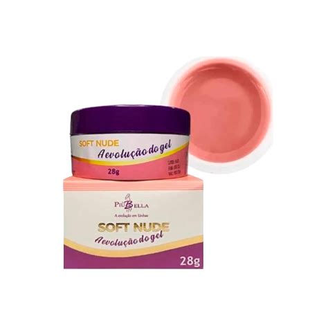 Gel Construção e Camuflagem Soft Nude 28g Più Bella Atacado Meu Mundo Unhas