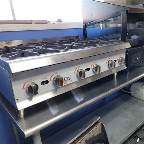 Cooking Performance Group Hp636 Six Bunner Gas Countertop Range Green Delta Restaurant Equipments