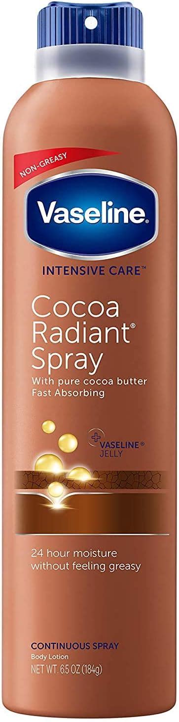 Vaseline Spray And Go Moisturizer In Cocoa Radiant 65 Ounce Body Lotions