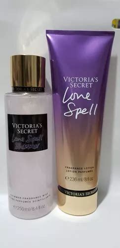 Kit Victorias Secret Love Spell Creme Body Splash Shimmer