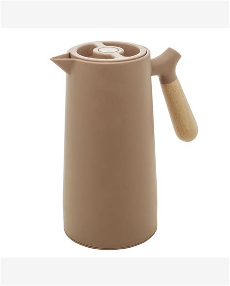 Riachuelo Garrafa Térmica Cabo de Madeira Nórdica Nude 1L Wolff