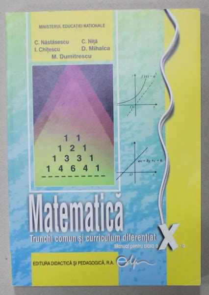 Matematica Trunchi Comun Si Curriculum Diferentiat Manual Pentru