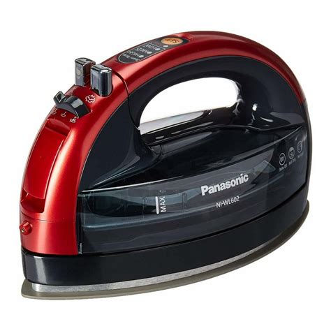 Panasonic 360 Degree Ceramic Cordless Freestyle Iron Metallic Red