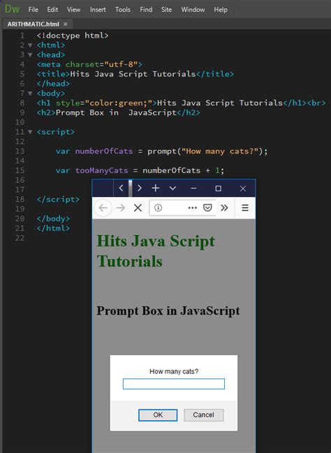 Prompt Box In JavaScript Hits JavaScript Tutorial