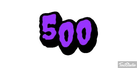 500 Number Animated GIF Logo Designs