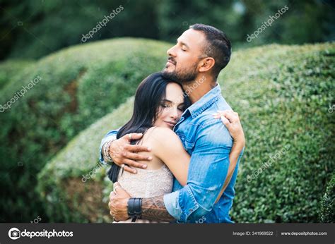 People In Love Romantic Portrait Of A Sensual Couple In Love Love