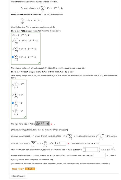 Solved Prove The Following Statement By Mathematical Chegg