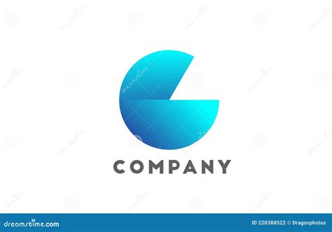 G Geometric Alphabet Logo Letter For Business And Company With Blue