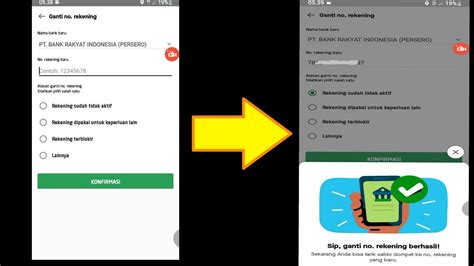 Cara Ganti Nomer Rekening Bank Gojek Gopartner Terbaru YouTube