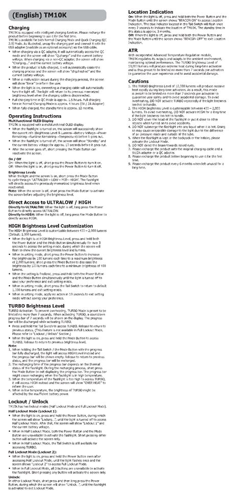 Nitecore TM10K – Lumen Reviews