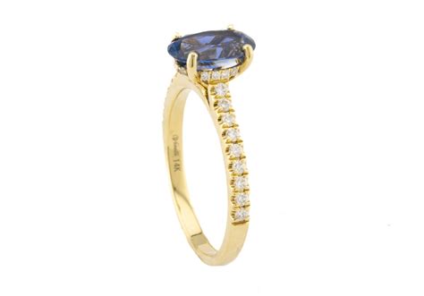 Yogo Eng Ring Ct Oval Sapphire Gem Gallery