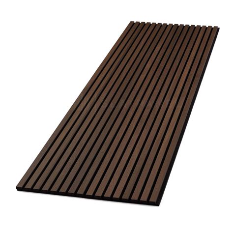 Smoked Oak Acoustic Slat Wood Wall Panels Slatted Wall Panel Wood