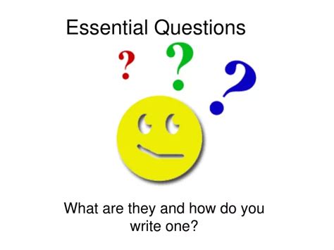 Ppt Essential Questions Jumpstart Powerpoint Presentation Free Download Id1274152