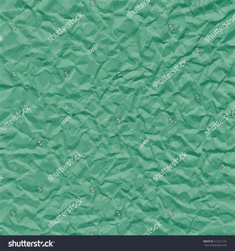 Green Texture Crumpled Paper Vector Illustration Stock Vector Royalty