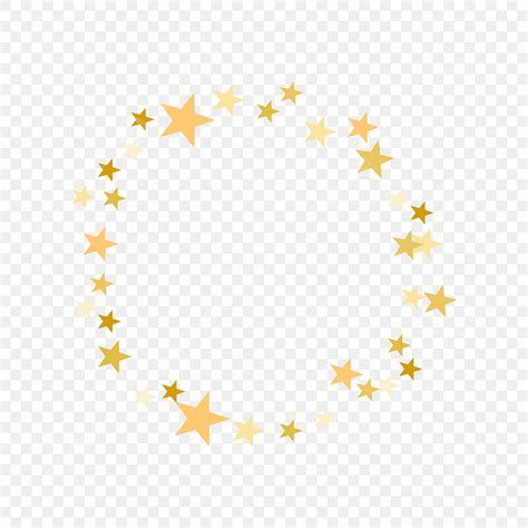 Round Star Clipart Vector, Golden Star Round, Golden, Star, Round PNG ...