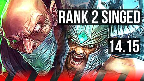 SINGED Vs TRYNDAMERE TOP Rank 2 Singed 700 Games EUNE