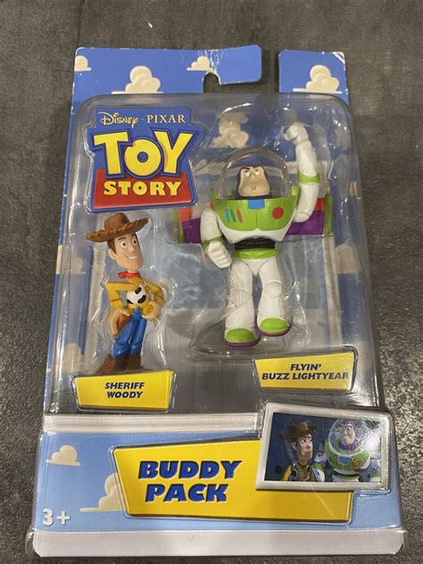 Disney Pixar TOY STORY Buddy Pack Woody Buzz Lightyear Toy Figurines