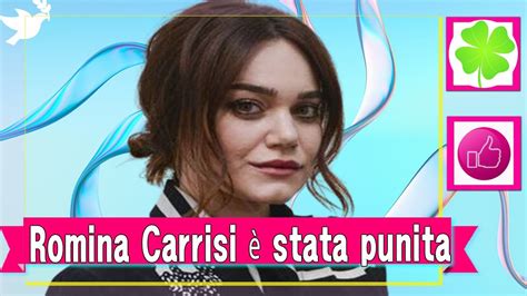 Romina Carrisi Stata Punita La Condanna Per La Caduta Youtube