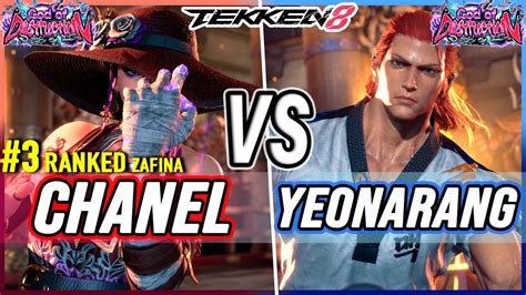 T Chanel Ranked Zafina Vs Yeonarang Hwoarang Tekken High