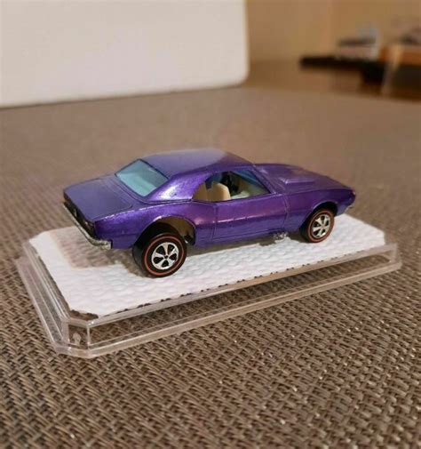 Hot Wheels Redline Custom Camaro Hong Kong Purple Wht Int Top Shelf