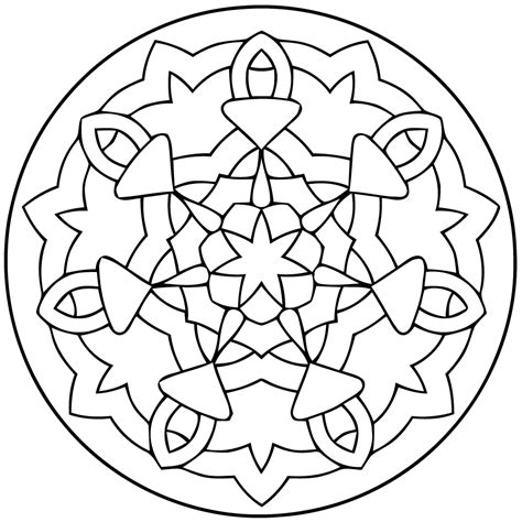 Coloriages Mandalas pour Enfants Mandalas Dessins à colorier