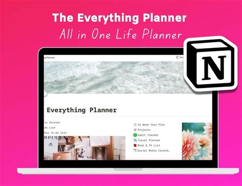 All In One Notion Planner Template Streamline Your Goals And Tasks