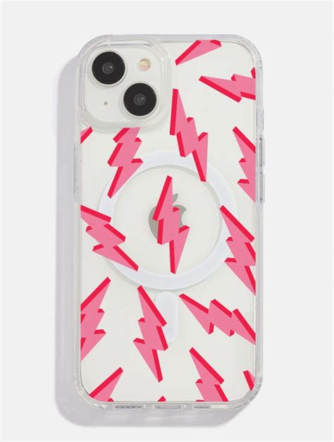 Pink And Red Lightning Bolt Magsafe Iphone Case Fashion Iphone Cases Skinnydip London