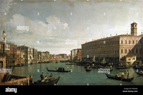 CANALETTO: GRAND CANAL. /nView of the Grand Canal from the Bridge of ...