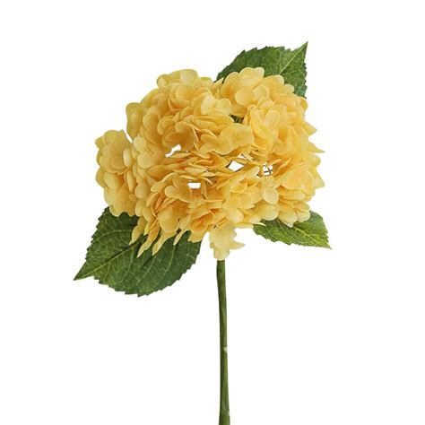 Yellow Vintage Hydrangea, Fall Decorations for Home, Outdoor Artificial