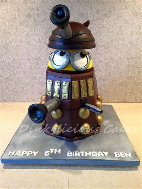 Minion Dalek Decorated Cake By Dinkylicious Cakes Cakesdecor