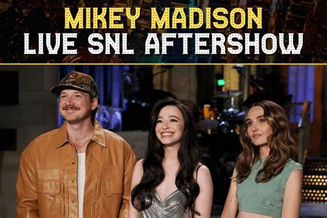 Mikey Madison Morgan Wallen SNL Hot Take Show S50 E15 LateNighter