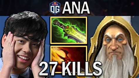 Og Ana Smurf Keeper Of The Light With 27 Kills And Dagon Dota 2 Pro Gameplay Youtube