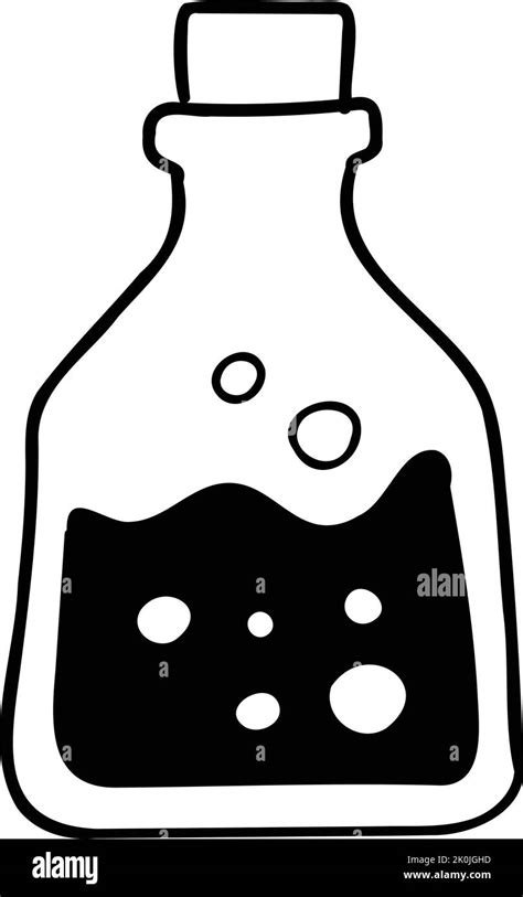 Hand Drawn Halloween Potion Illustration Isolated On Background Stock Vector Image And Art Alamy