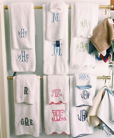 The Monogrammed Home’s Instagram post: “A fresh set of monogrammed bath ...