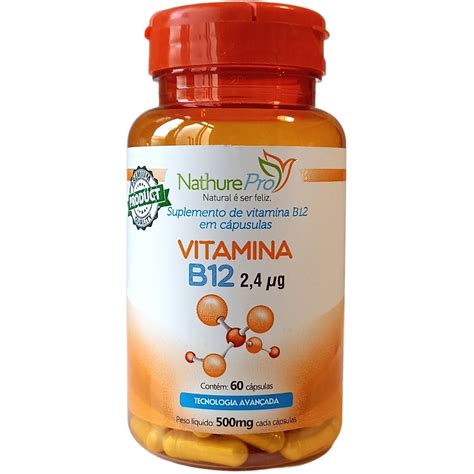 Vitamina B Cianocobalamina C Psulas Mg Melhor Disposi O