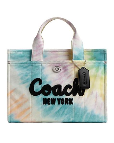 COACH Cargo Tote in Blue | Lyst