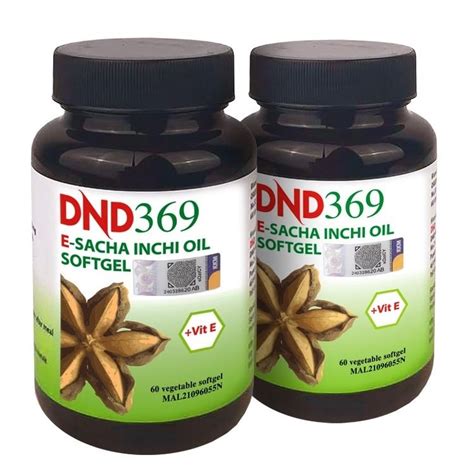 Official Store DND369 Sacha Inchi Oil Vitamin E2x 500mg X 60 Softgel