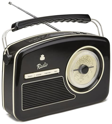 Gpo Rydell Retro Portable Fm And Dab Radio With Retro Dial Face