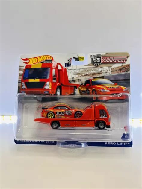 HOT WHEELS PREMIUM Team Transport Nissan Silvia S15 HKS Aero Lift Real Riders 24 94 PicClick UK